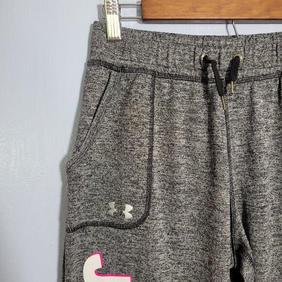 Small Handmade Under Armour Pawprint Heathered Gray Pull On Lounge Pants - Picture 5 of 8